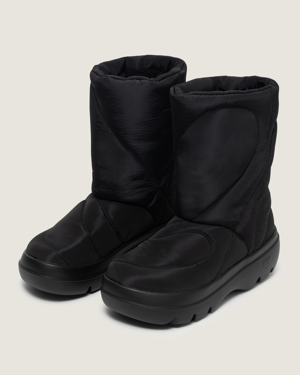 [무료반품 l 10% 할인] Fuzzy padding boots_Black